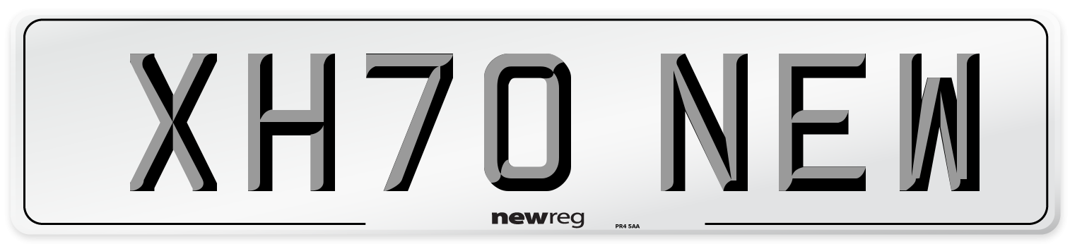 XH70 NEW Number Plate from New Reg
